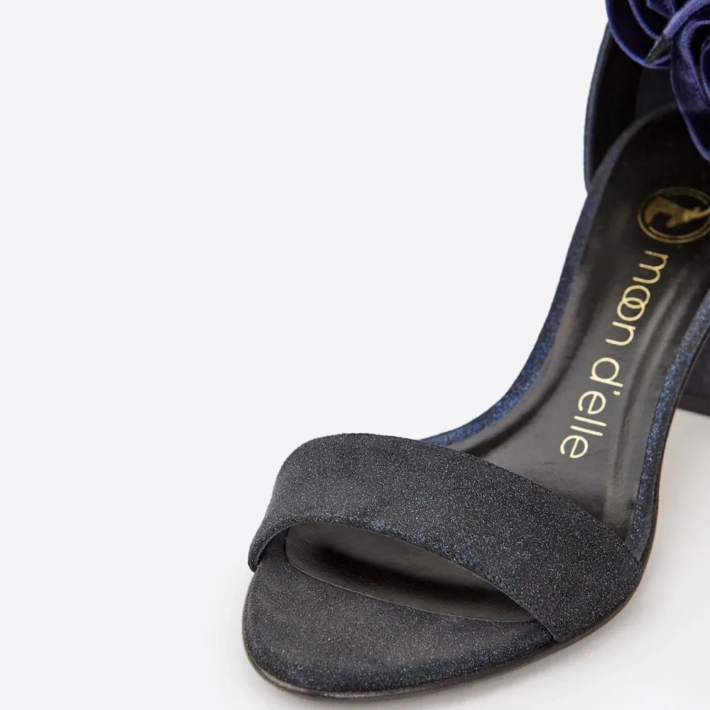 moon d’elle - Spirale Heels in Dark Stella - Picture 9 of 10